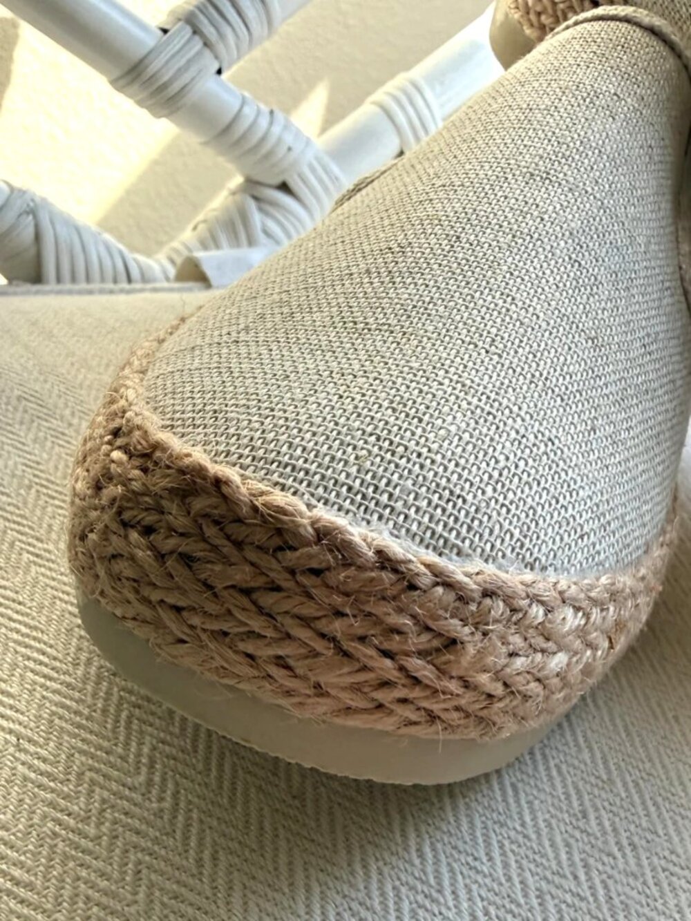 Esprit Nadine Women's Espadrille Slip On Canvas Crochet Beige Size 8.5 NWOB - Picture 9 of 13